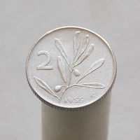 Италия 2 лиры 1955