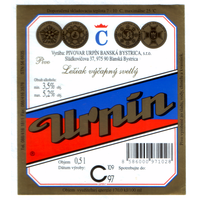Этикетка пива Urpin Чехия П835