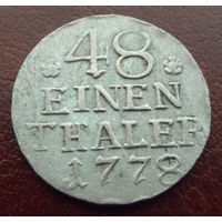 Пруссия. 1\48 талера 1778