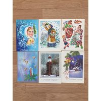 Открытки, СССР, новогодние