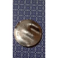 Германия 1 марка 1990 D гашение