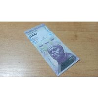 1 000 боливаров 23,03,2017 Венесуэлы *73501352 с рубля