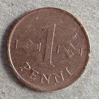 Финляндия 1 пенни 1967 год, KM# 44
