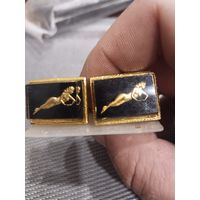 Красивые запонки из СССР.