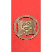 Кокарда (знак) школьная Польша. Книга. С рубля , без м.ц. См. др. мои лоты.