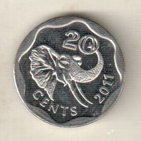 Эсватини (Свазиленд) 20 цент 2011