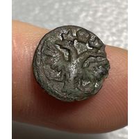 Полушка 1719 Пётр I . Год арабскими