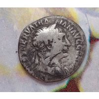 Римский динарик, прочекан! Не частый!