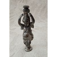 Бронзавая статуэтка в посеребрении