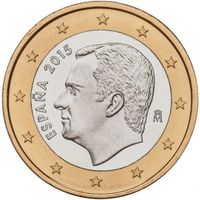 Испания 1 евро. Новый король! Предложите свою цену или обмен!