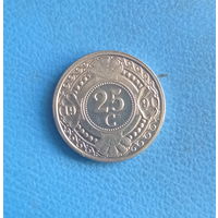 Нидерландские Антильские острова 25 центов 1991 год