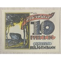 Нотгельд Хайлигендамм 10 пфеннигов 1922 год. Веймарская республика