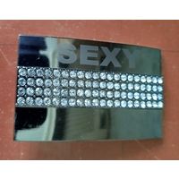 Пряжка женская со стразами (под ремень шириной 4 см.)