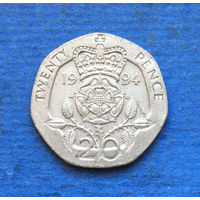 Великобритания 20 пенсов 1994
