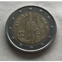 Испания 2 евро 2012 - ЮНЕСКО - Кафедральный собор в городе Бургос