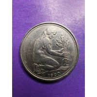 Германия ФРГ 50 пфеннигов 1990 F