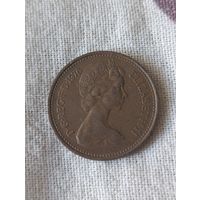 Великобритания. 1 новый пенни 1976 года. (4)