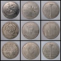 1 рубль 1979-1991 гг. СССР Одним лотом 9шт. С рубля