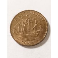 Великобритания 1/2 пенни 1966