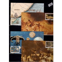 ТРАНСКЕЙ - 4 МК - ИСКУССТВО - ЖИВОПИСЬ - ТРАНСПОРТ - КОРАБЛИ