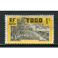 Французские колонии - Того - 1924 - Кокосовая плантация 1С - (есть тонкое место) - [Mi.65] - 1 марка. MH.  (Лот 39Jw)-T9P1
