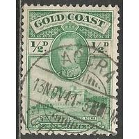 Золотой берег. Король Георг VI. Крепость Кристиансберг. 1938г. Mi#105.