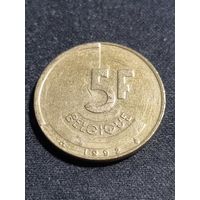 Бельгия 5 франков 1992