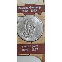 США 1 доллар президент Улисс Грант 1869-1877