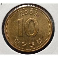 Южная Корея. 10 вон 2005 года. (*).