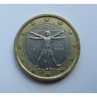Италия 1 евро 2001г.