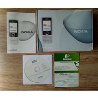 Коробка от телефона Nokia 6300 с паспортом, диском, гарантийным талоном.