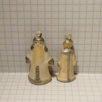 Елочные игрушки Малютка 1 Дед Мороз и Снегурочка СССР, цена за две игрушки