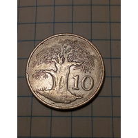 10 центов Зимбабве 1980 год