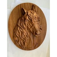 Панно деревянное Лошадь, Конь
