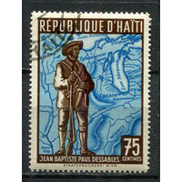 Гаити - 1959 - Панамериканские игры. Жан-Батист Пуэн дю Сабль 75С - [Mi.582] - 1 марка. Гашеная с оригинальным клеем.  (Лот 6JM)-TG2P22