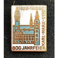 ГДР. Карл-Маркс-Штадт. Karl-Marx-Stadt 1165-1965. 800 лет.  (С 1990 г. опять Хемниц)