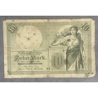 Банкнота 10 марок 1906 год. Германская империя.