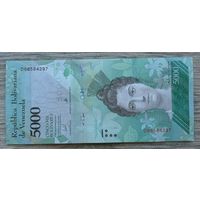 Werty71 Венесуэла 5000 боливаров 2017 UNC банкнота