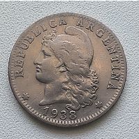 Аргентина 20 сентаво, 1938 3-10-14