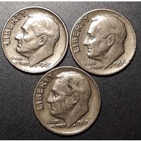 Дайм (10 центов) 1965.1966.1967  США