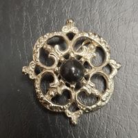 Брошь витражная. Металл. Времен СССР