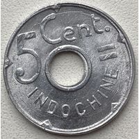 Французский Индокитай 5 сантимов 1943 г.
