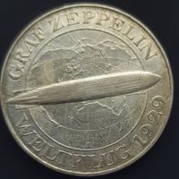 5 марок 1929 А. Цеппелин