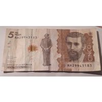 5 000 песо 2019 Колумбия