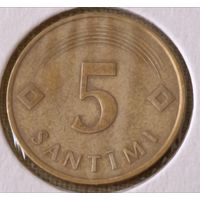 Латвия. 5 сантимов 1992 года.