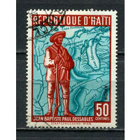 Гаити - 1959 - Панамериканские игры. Жан-Батист Пуэн дю Сабль 50С. Авиамарка - [Mi.583] - 1 марка. Гашеная с оригинальным клеем.  (Лот 7JM)-TG2P22