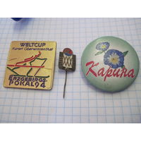 Три значка/6 с рубля!