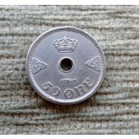 Werty71 Норвегия 50 эре 1947