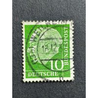 Германия 1954. Профессор, доктор Теодор Хойс (1884-1963), 1-й президент Германии