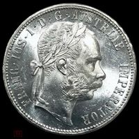 1 флорин 1878 Австро-Венгрия люкс ярчайший блеск